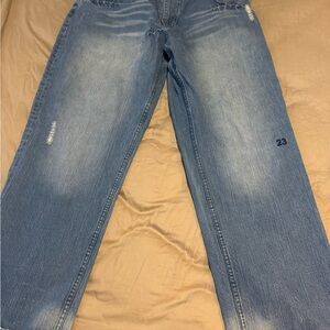 Nike Air Jordan 20th Anniversary XIV 38x34 blue denim jeans